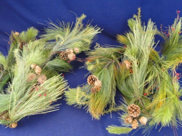 2 Realistic Pine Garlands Approx. 6 ft. Long