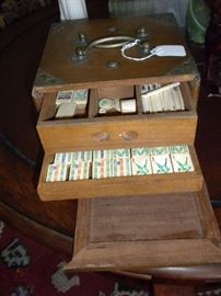 ANTIQUE MAHJONG SET
