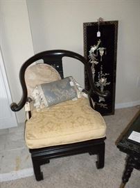 ASIAN INSPIRED OCCASIONAL CHAIR