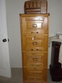 OAK FILE CABINET