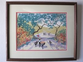 Josef Nutten - Listed Artist - Road to Juarez Watercolor