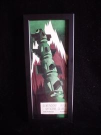 Old 1950's Alaskan Totem Menu Framed