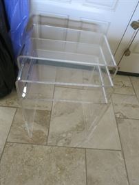 Set of 3 Nesting Acrylic Tables