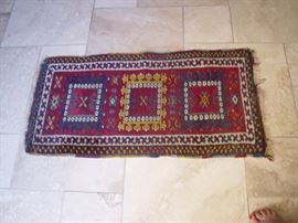 Antique Iranian Tribal Kurdish Rug
