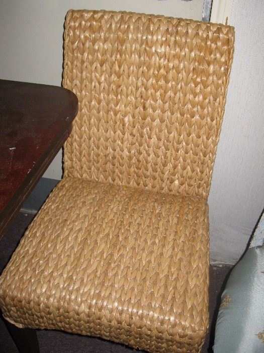 Set of 5 rattan side chairs - Pottery Barn