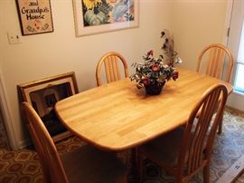 Kitchen Table and assorted wall art!
