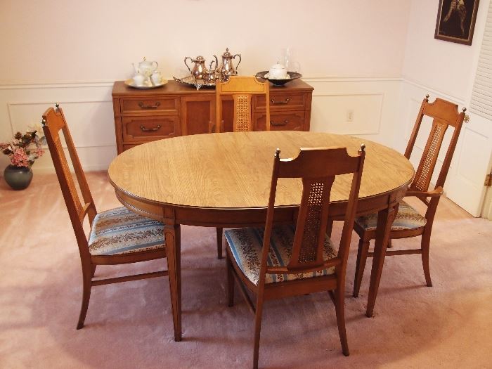 Dining Room Set and Silver-plated Tea Set!