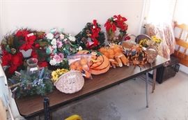 Lots of outdoor holiday decorations!