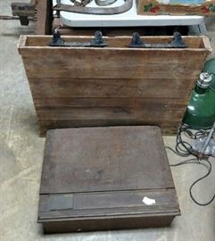 Student Desk with Legs in Crate