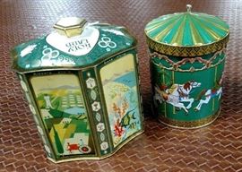 Collector Tins (Holy Land and German Carousel Music Box)