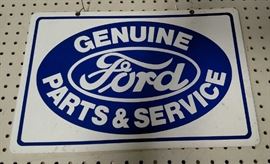 Double Sided Ford Parts Sign
