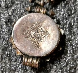 Sterling Pendant on Turquoise Necklace