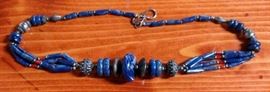 Lapis Beaded Necklace