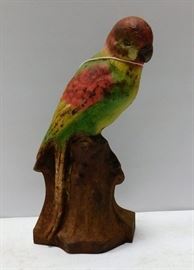 Antique Parrot Cast Iron Door Stop