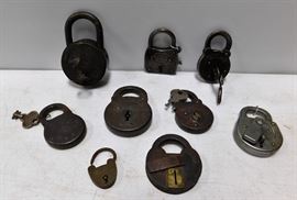 Antique Locks (Some with Keys)