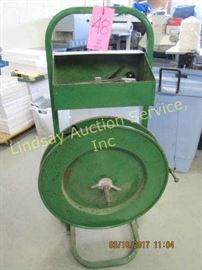 Metal banding cart w/ tools & clips