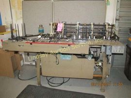 Bell &a Howell Phillipsburg inserting &a sealing
machine Mod: R-4, Serial#: 24X597, single phase, 1.25 HP, stuffs & seals envelopes