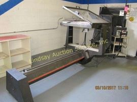 Robertson Photo-mechanix dark room camera Mod:
500LB, single phase, 52x13', w/ GAM IV Graphic Arts Exposure Computer on cart There will be an extended removal for lots 5, 12, 50 & 52. You may contact the following for moving: Olinger Rigging & Machinery Moving 816-231-4922 or mwhite@olingerheavyhauling.com Huddleston Machinery Moving, LLC 816-231-4147 or liftit@hmmkc.com