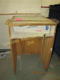 Homemade wood light table 24x24
5x38