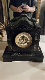 Marble Ansonia Open Escapement Clock
