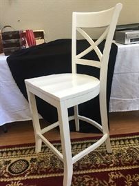 4 - Crate and Barrel Wooden Bar Stools - Excellent Condition