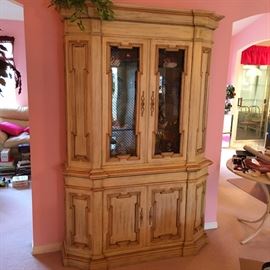 French provincial Curio Cabinet