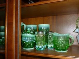 Beautiful green opalescent glass!