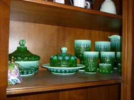 More beautiful green opalescent glass