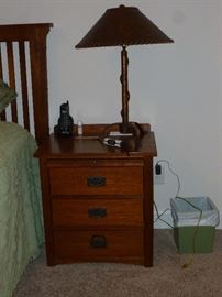 One of 2 nightstands