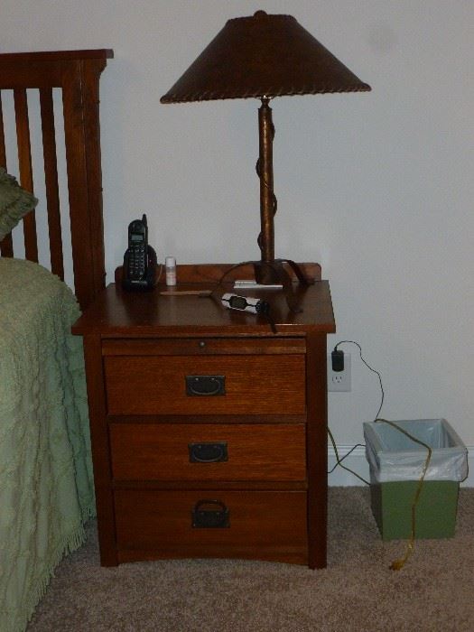 One of 2 nightstands