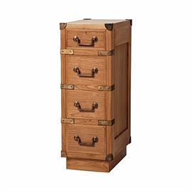 OVERLAND BEDSIDE TABLE SERENA AND lILY- brand new boxed. retail $475. Asking $300. 6. Overland Bedside Table by Serena and Lily
This designer's piece from Serena and Lily is a rustic small bedside table will add character to any kid's bedroom. Substantial hardware and sample lones conjure up the rugged yet refined elegance of British Campaign furniture. 

Features:
•	Rugged natural wood 
•	Drawers with bulky hardware
It is new in original package ready to be picked up locally, area code 07751 
Size: 
Height: 17 inches
Depth 10 inches. 
