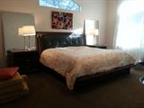 King platform bed. American Drew "tribecca" collection.