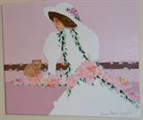 Signed Framed Painting by Hawaiian artist Diana Hansen Young