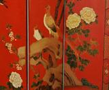 Red Lacquer Coromandel 4 panel screen
www.FairhopeAntiques.com