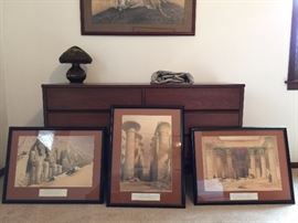 Set of Egyptian prints.  Prints were published by Metropolitan Muesuem  of Art