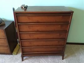 Chest of drawers a piece of the six piece ensemble.