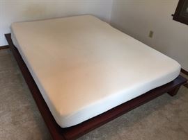 Memory foam matress for the platform bed.