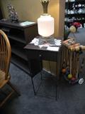 Primitive Painted lamp/plant stand