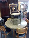 Below Thonet Danish modern chairs
