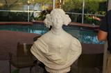 Queen Anne Stuart of England. The Marble bust is original and of the period.
Artist John Bushnell, was a famous sculptor of the period and worked for nobles and royalty, in the Baroque period.