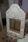 Outstanding beach cottage shell mirror.