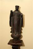 Wood carving of Saint George, 15.5 tall, of the period.