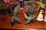 Pair of chinese fighting cocks. Possible sterling???