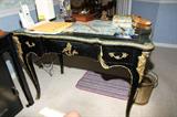 Desk, Napoleon 3rd, writing table Louis xvi style, bronze gilt and hardware.