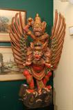 Wood carving, Thailand, mystical Buddhist figures.