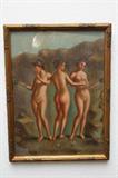 Extremely desirable tempera painting.