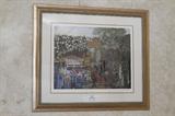 #26, Kathy Dench, LITHOGRAPH, English Garden, 398/400.
Kathy Dench paints with light, in earnest, seeking to illuminate and elevate what is dark and downcast. She strives to use all the intrinsic beauty of reality.