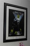 #31 - Michael Godard - SERIO-LITHOGRAPH - Don't Go Overboard, 320/375. Measures 30 by 35 framed and the image is 22 by 27.
Artist Michael Godard grew up in Las Vegas where he has flourished as an artist creating incredible works of art. Godard's more popular series "Don't Drink and Draw" features animated olives and martinis, the art a commentary of our times as well as realistic masterpieces.