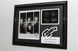 #8 - Beatles Photographs Showcase. Facsimile signatures for George, John, Paul, and Ringo.
