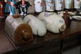 three English foot warmers made of ceramic